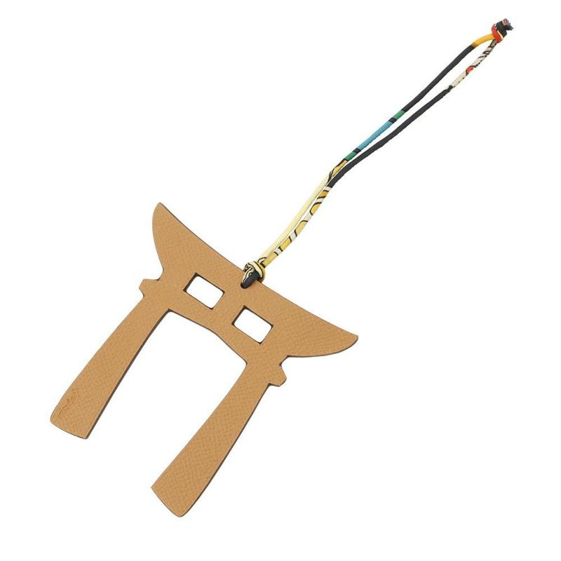 エルメス チャーム プティアッシュ 鳥居 マルチカラー エプソン HERMES バッグチャーム