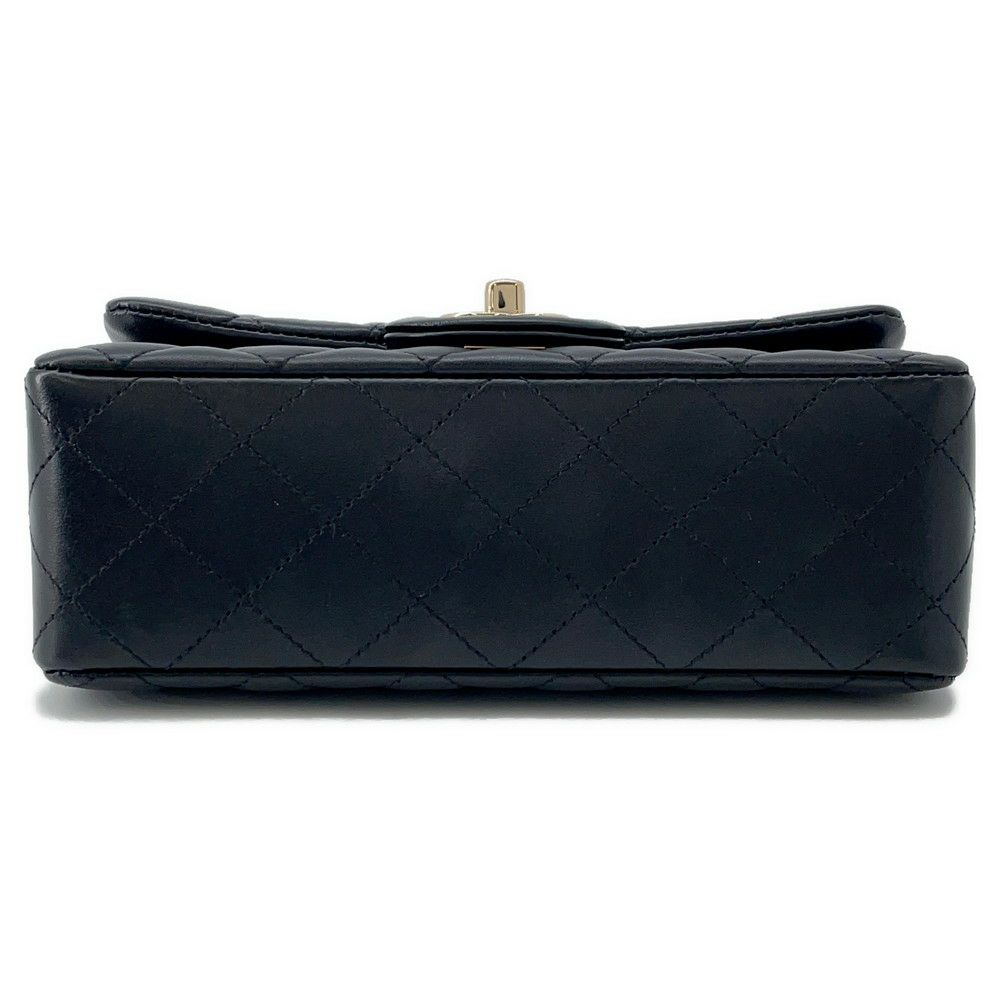 シャネル チェーンショルダーバッグ ミニ マトラッセ 20 ココマーク ラムスキン A69900 CHANEL 黒