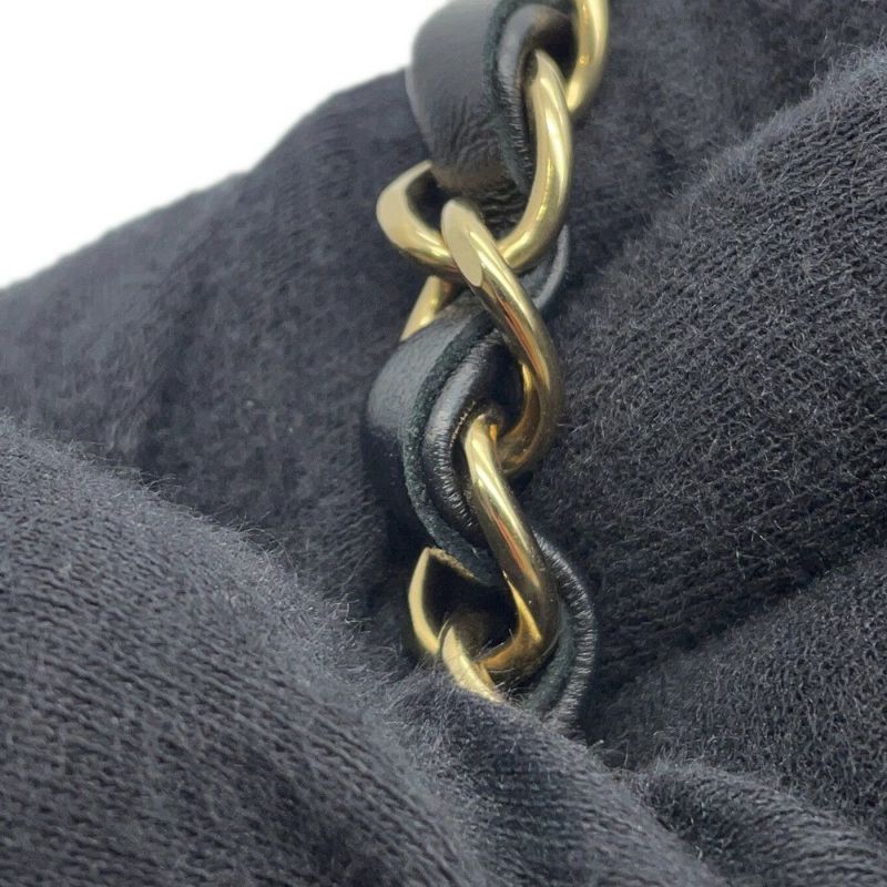 シャネル チェーンショルダーバッグ ミニ マトラッセ 20 ココマーク ラムスキン A69900 CHANEL 黒