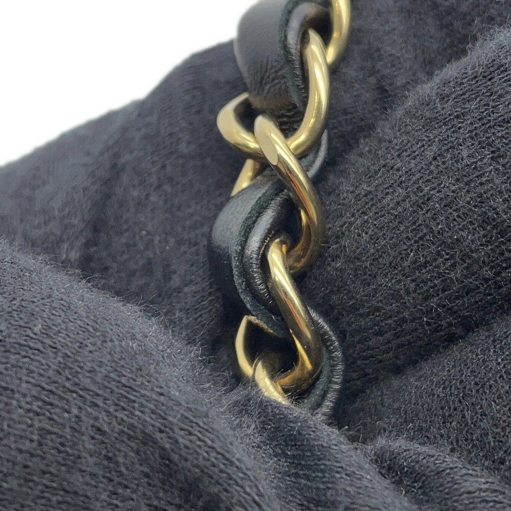 シャネル チェーンショルダーバッグ ミニ マトラッセ 20 ココマーク ラムスキン A69900 CHANEL 黒