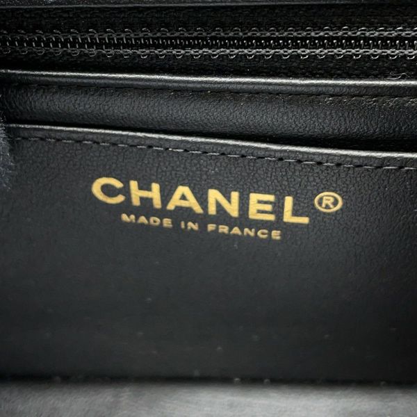 シャネル チェーンショルダーバッグ ミニ マトラッセ 20 ココマーク ラムスキン A69900 CHANEL 黒