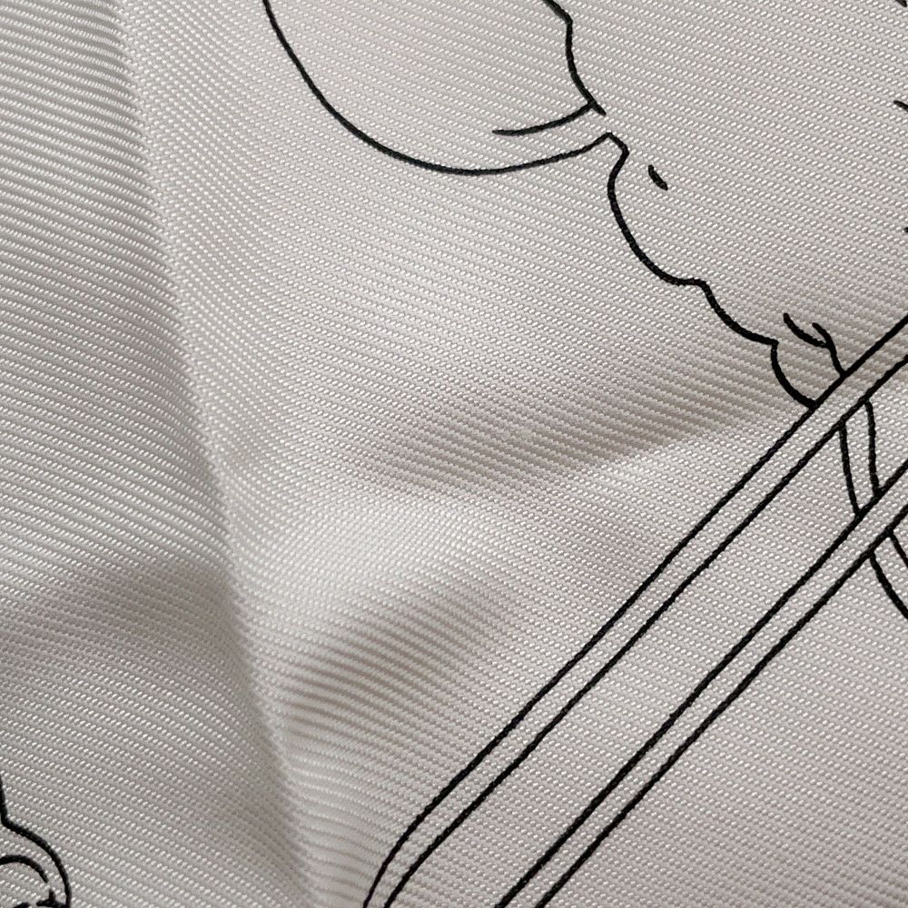 エルメス スカーフ カレ90 エルメス・フラッグシップ Hermes Flagship HERMES シルクスカーフ 2024年春夏 白