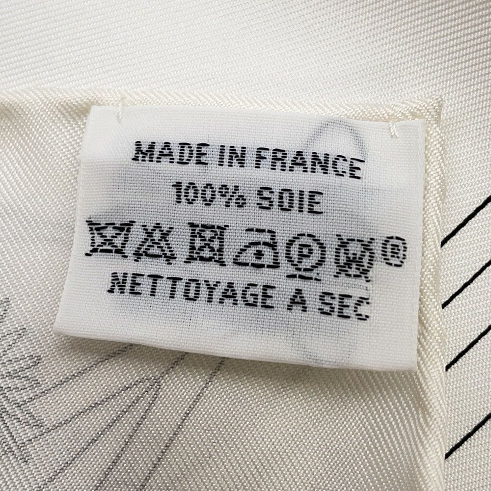 エルメス スカーフ カレ90 エルメス・フラッグシップ Hermes Flagship HERMES シルクスカーフ 2024年春夏 白