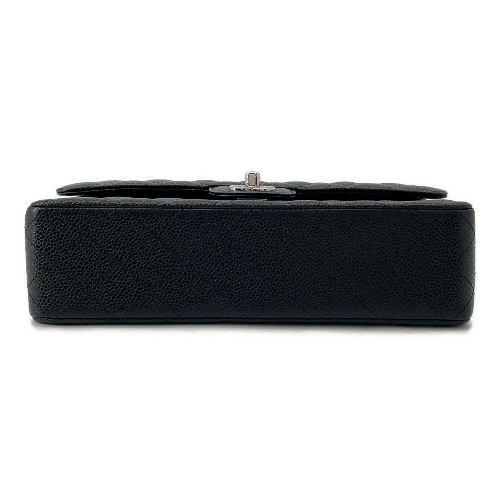 シャネル チェーンショルダーバッグ マトラッセ25 ココマーク キャビアスキン ダブルチェーン A01112 CHANEL 黒