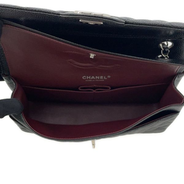 シャネル チェーンショルダーバッグ マトラッセ25 ココマーク キャビアスキン ダブルチェーン A01112 CHANEL 黒