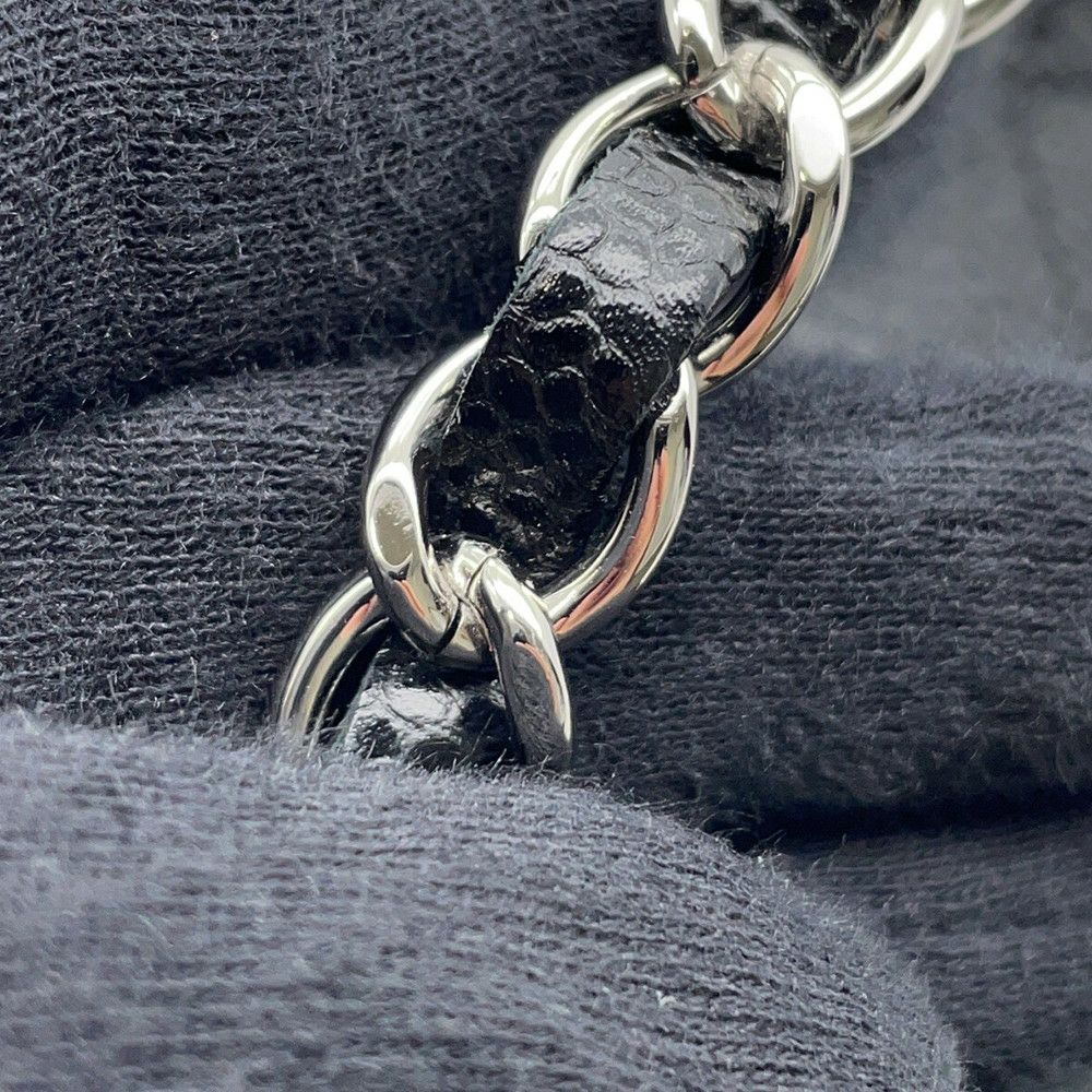 シャネル チェーンショルダーバッグ マトラッセ25 ココマーク キャビアスキン ダブルチェーン A01112 CHANEL 黒