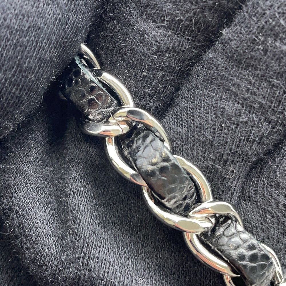 シャネル チェーンショルダーバッグ マトラッセ25 ココマーク キャビアスキン ダブルチェーン A01112 CHANEL 黒