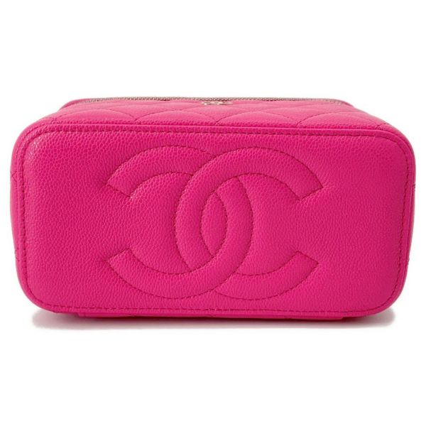 シャネル チェーンショルダーバッグ バニティケース ココマーク マトラッセ キャビアスキン AP1341 CHANEL