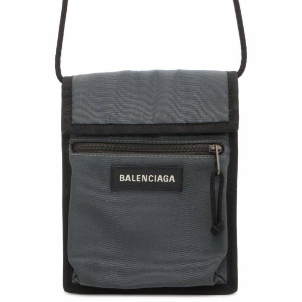 バレンシアガ ショルダーポーチ エクスプローラー サコッシュ ロゴ 532298 BALENCIAGA 黒 バッグ