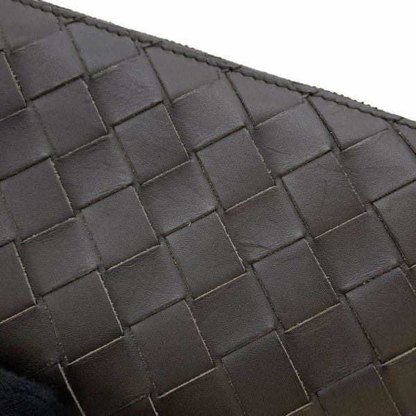 ボッテガヴェネタ 長財布 イントレチャート ラウンドファスナー 639856 BOTTEGA VENETA 財布 メンズ 黒