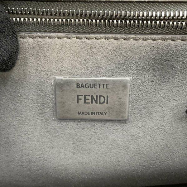 フェンディ チェーンショルダーバッグ ズッカ バゲット ミディ ビスコース 8BR793 FENDI 2wayバッグ