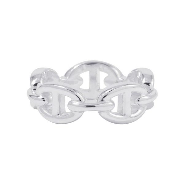 エルメス リング シェーヌダンクル アンシェネPM Enchainee SV925シルバー リングサイズ52 HERMES ジュエリー