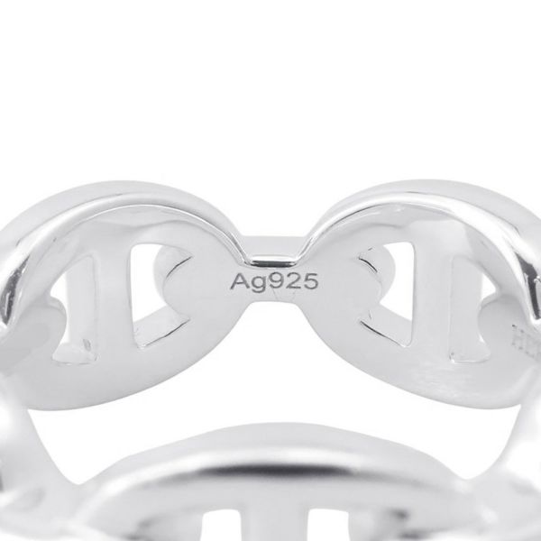 エルメス リング シェーヌダンクル アンシェネPM Enchainee SV925シルバー リングサイズ52 HERMES ジュエリー