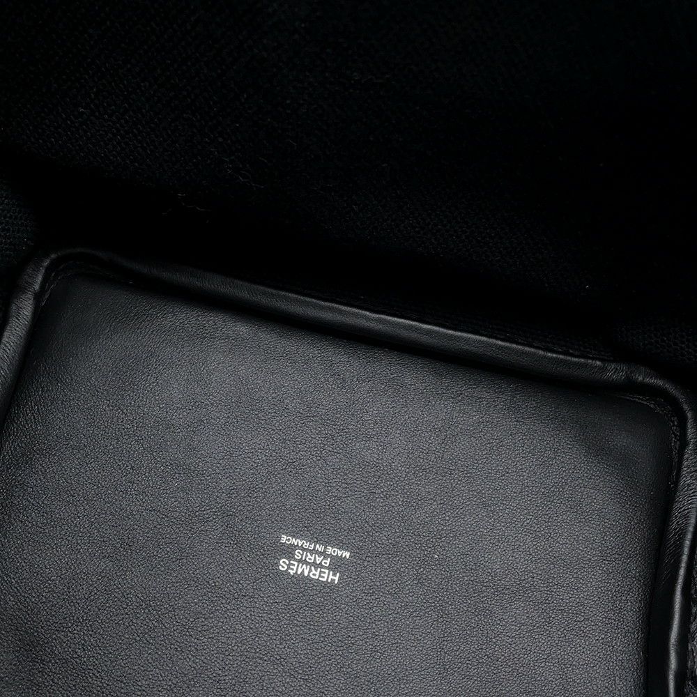 エルメス ハンドバッグ ピコタンロックPM カーゴ ブラック/シルバー金具 トワルゴエラン/スイフト U刻印 黒