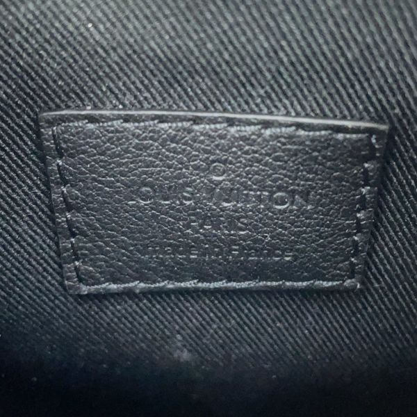 ルイヴィトン ショルダーバッグ モノグラム・シャドウ レースアップ・ポーチ M12601 LOUIS VUITTON ポシェット 黒 ブラック