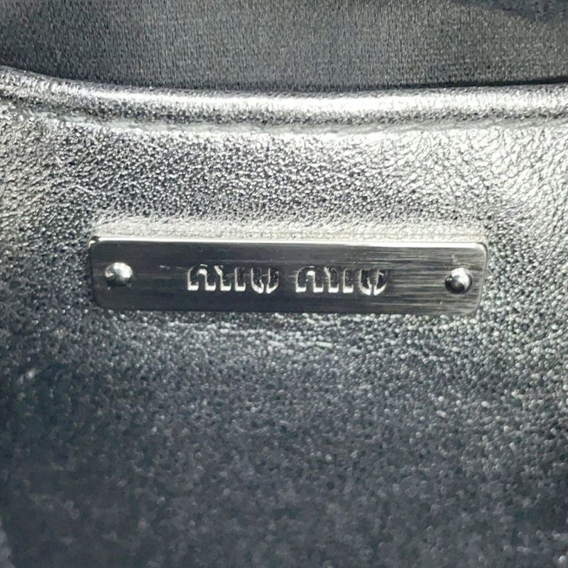 ミュウミュウ チェーンショルダーバッグ マテラッセ クリスタル レザー 5BH191 Miu Miu