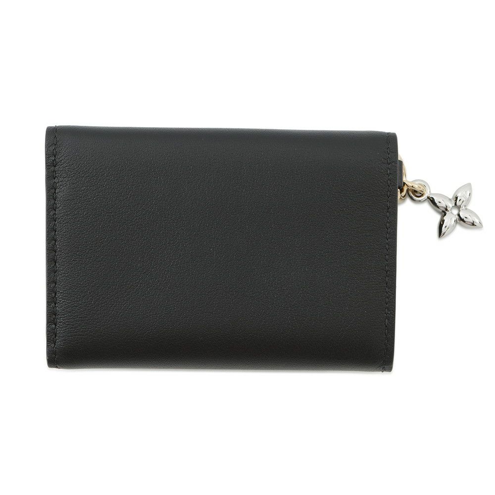 ルイヴィトン 三つ折り財布 カーフレザー ミニ トリフォールド ウォレット・LV ブルーム M15081 黒 ブラック