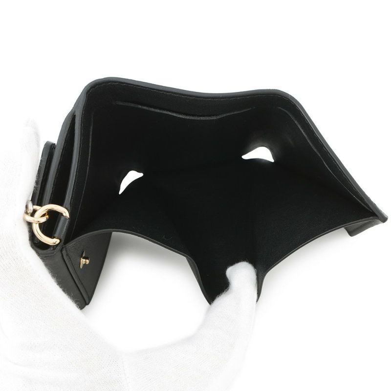 ルイヴィトン 三つ折り財布 カーフレザー ミニ トリフォールド ウォレット・LV ブルーム M15081 黒 ブラック