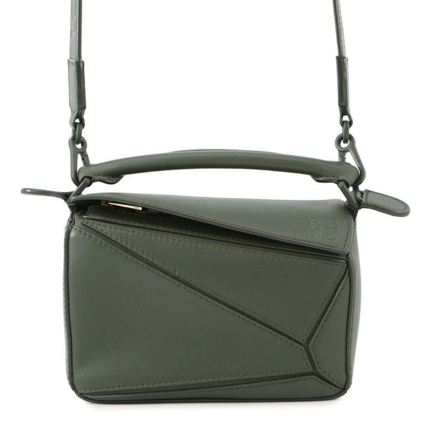 ロエベ ハンドバッグ パズルバッグ ミニ レザー A510U95X58 LOEWE 2way トーンオントーン