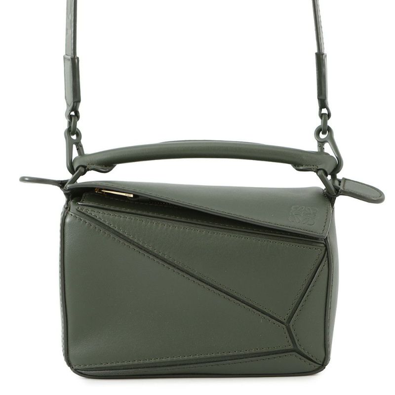 ロエベ ハンドバッグ パズルバッグ ミニ レザー A510U95X58 LOEWE 2way トーンオントーン
