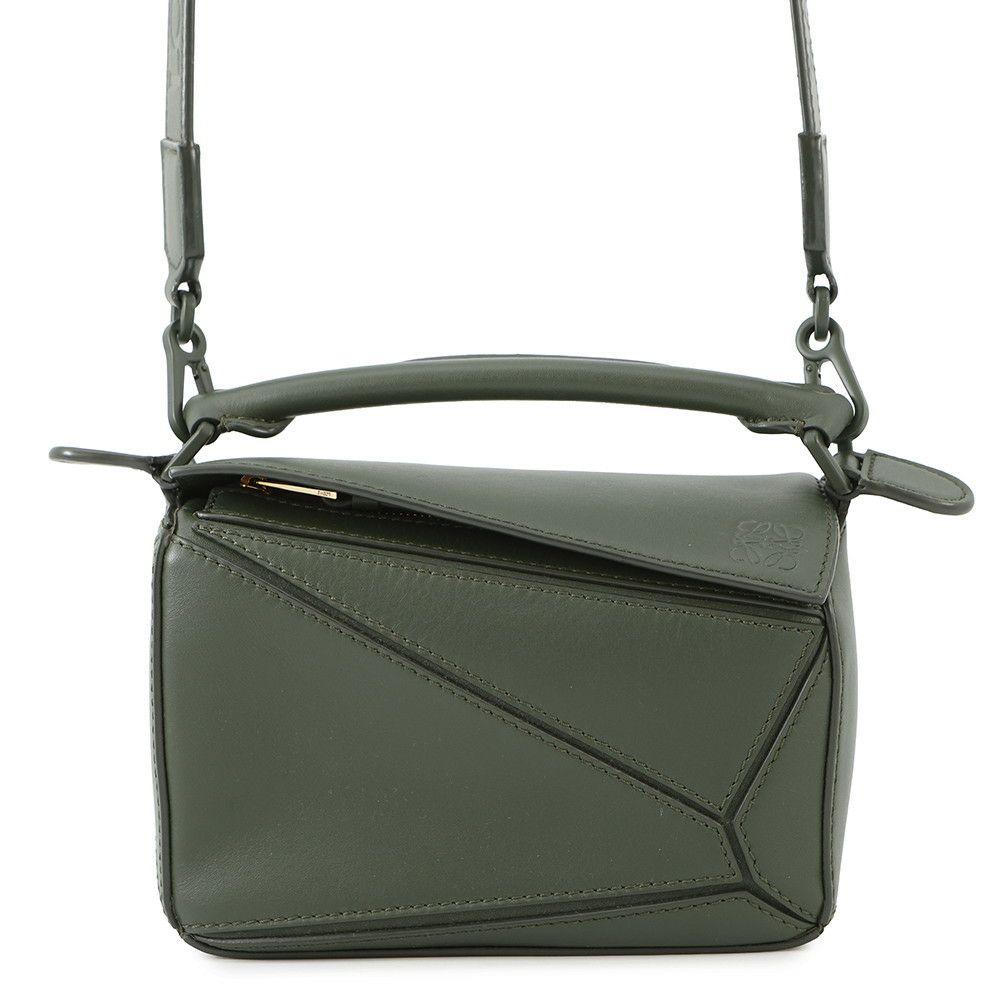 ロエベ ハンドバッグ パズルバッグ ミニ レザー A510U95X58 LOEWE 2way トーンオントーン