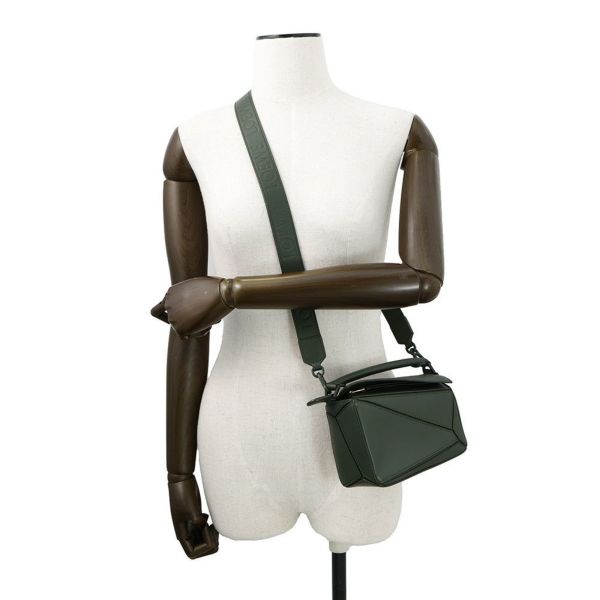 ロエベ ハンドバッグ パズルバッグ ミニ レザー A510U95X58 LOEWE 2way トーンオントーン