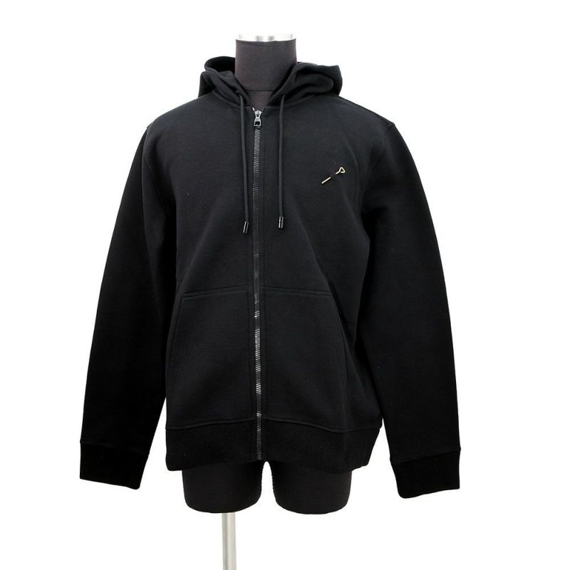 ルイヴィトン パーカー ダブルフェイストラベルフーディ メンズサイズXL 1A7XEQ LOUIS VUITTON トップス 黒 ブラック