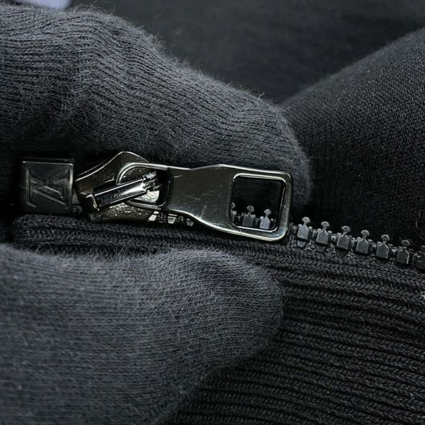 ルイヴィトン パーカー ダブルフェイストラベルフーディ メンズサイズXL 1A7XEQ LOUIS VUITTON トップス 黒 ブラック
