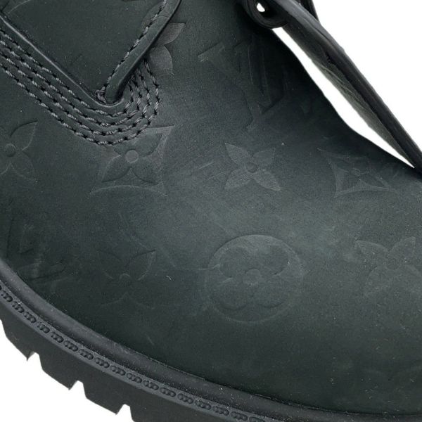 ルイヴィトン ブーツ LV × Timberland 6-IN アンクルブーツ スエード メンズサイズ9 1/2 LOUIS VUITTON 黒 ブラック