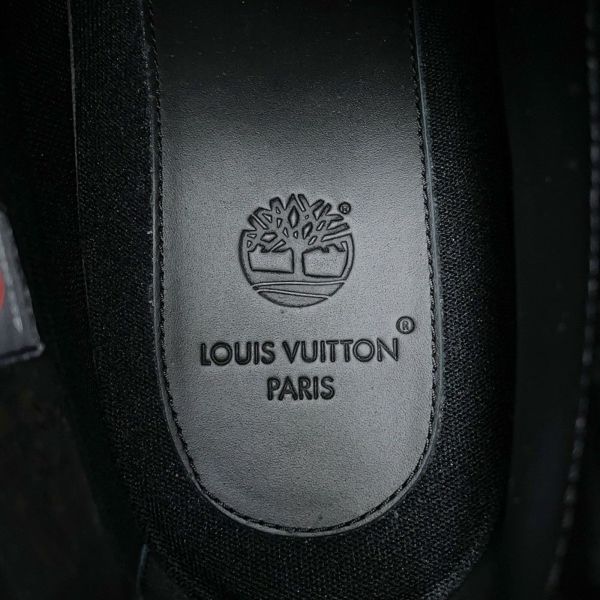 ルイヴィトン ブーツ LV × Timberland 6-IN アンクルブーツ スエード メンズサイズ9 1/2 LOUIS VUITTON 黒 ブラック