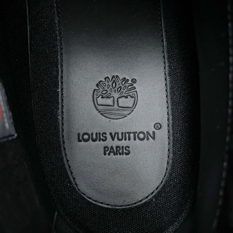 ルイヴィトン ブーツ LV × Timberland 6-IN アンクルブーツ スエード メンズサイズ9 1/2 LOUIS VUITTON 黒 ブラック