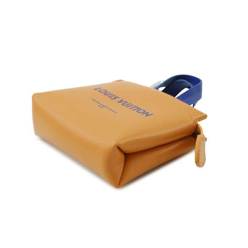 ルイヴィトン バッグチャーム レザー LV ミニ ショッパー M02699 LOUIS VUITTON キーホルダー