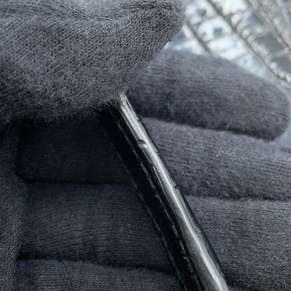 サンローランパリ チェーンショルダーバッグ サンセット クロコ型押しレザー 442906 SAINT LAURENT PARIS 黒