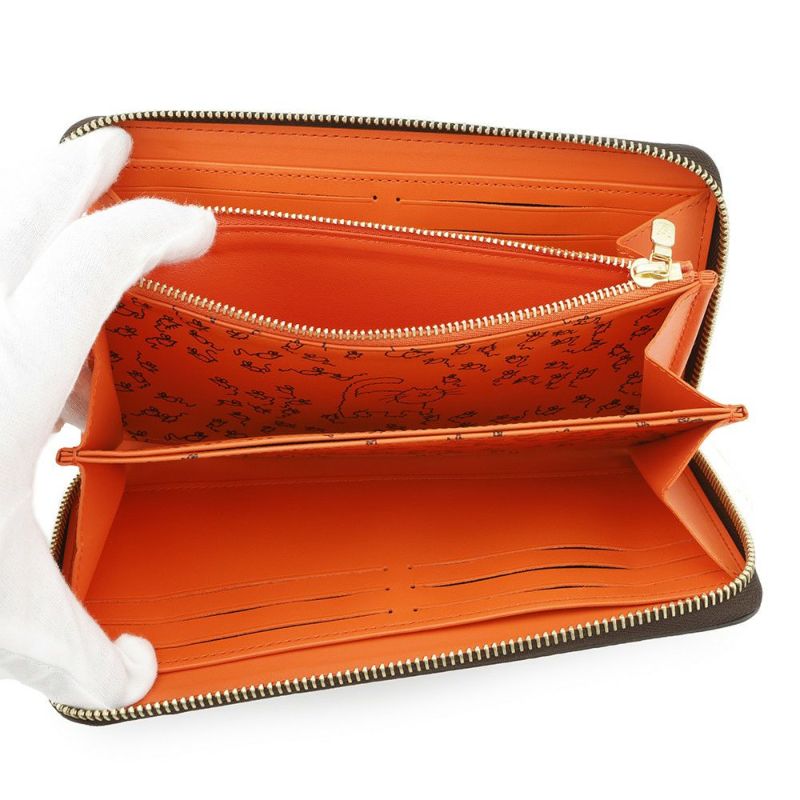 ルイヴィトン 長財布 トランスフォームド・モノグラム キャットグラム ジッピーウォレット M63875 猫 犬