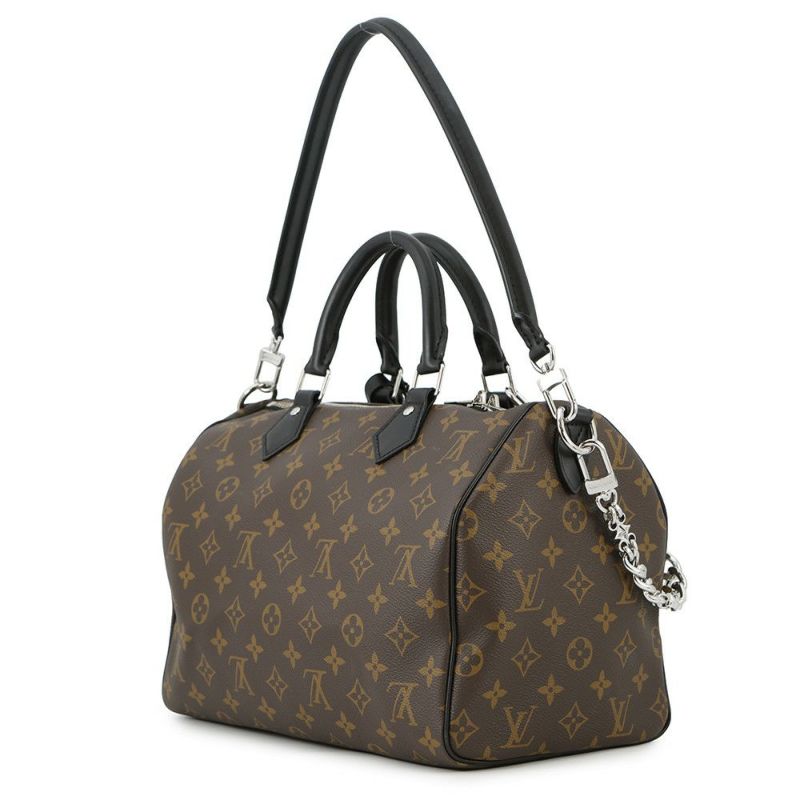 ルイヴィトン ハンドバッグ モノグラム スピーディ・バンドリエール30 ソフト M12243 LOUIS VUITTON 2way ブラック 黒
