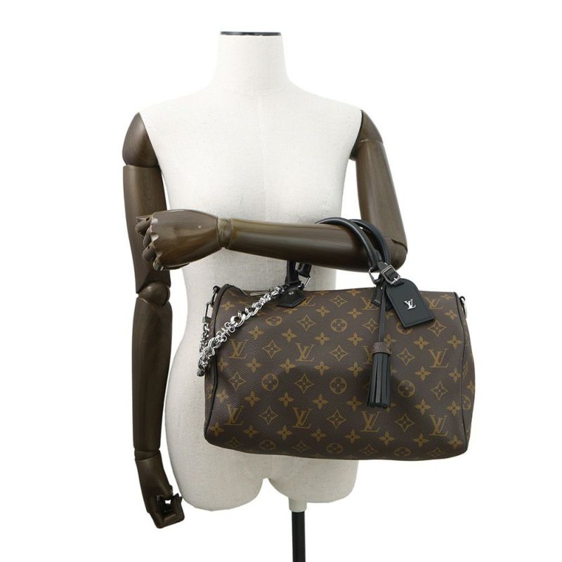 ルイヴィトン ハンドバッグ モノグラム スピーディ・バンドリエール30 ソフト M12243 LOUIS VUITTON 2way ブラック 黒