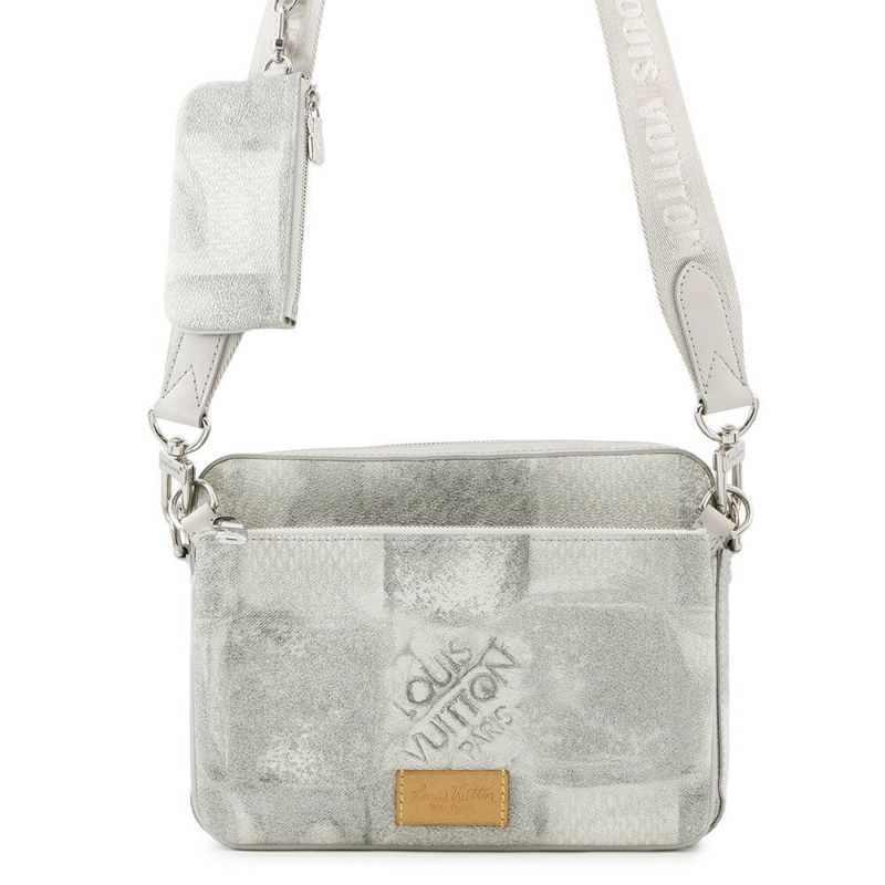 ルイヴィトン ショルダーバッグ ダミエ・ソルト トリオ・メッセンジャー N50068 LOUIS VUITTON メンズ