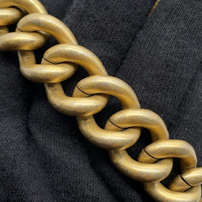 シャネル チェーンショルダーバッグ ボーイシャネル スモール レザー ココマーク ライン A67085 BOY CHANEL バッグ 黒