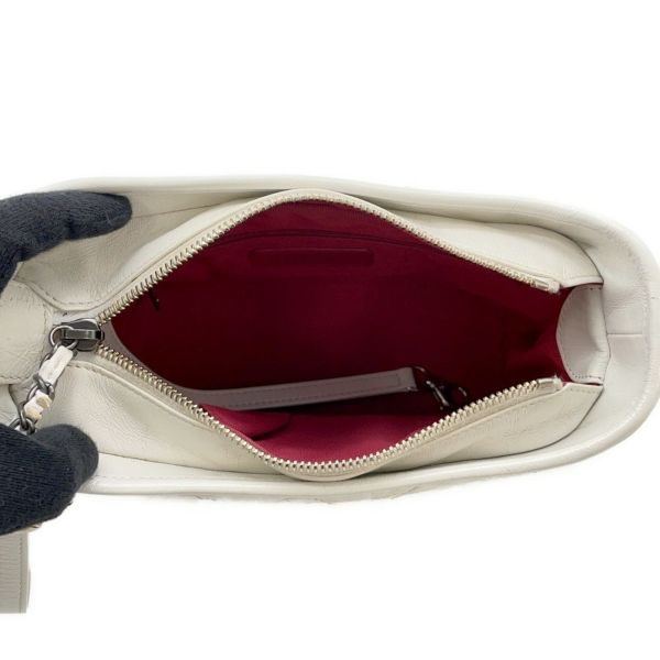 シャネル チェーンショルダーバッグ ガブリエル ドゥ シャネル ホーボー スモール A91810 CHANEL  白