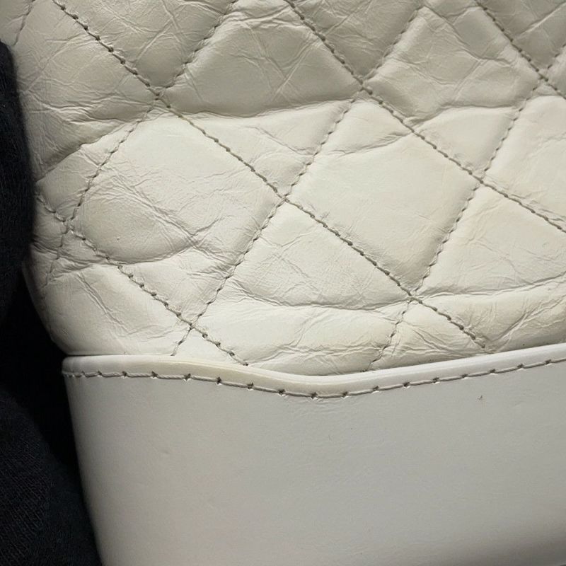 シャネル チェーンショルダーバッグ ガブリエル ドゥ シャネル ホーボー スモール A91810 CHANEL  白