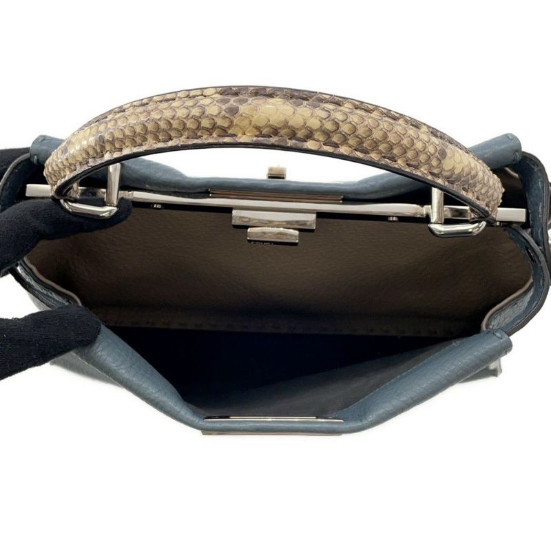 フェンディ ハンドバッグ セレリア ピーカブー レギュラー パイソン 8BN290 FENDI バッグ 2wayショルダーバッグ