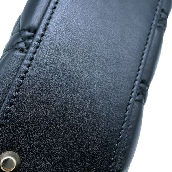 クリスチャン・ディオール ハンドバッグ レディ ディオール ミニ カナージュ ラムスキン M0505 ONGE-M900 2way 黒