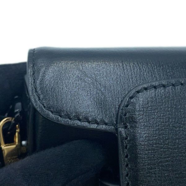 グッチ ショルダーバッグ ホースビット ミニ 1955 レザー 726863 GUCCI 2wayハンドバッグ 黒 アウトレット品