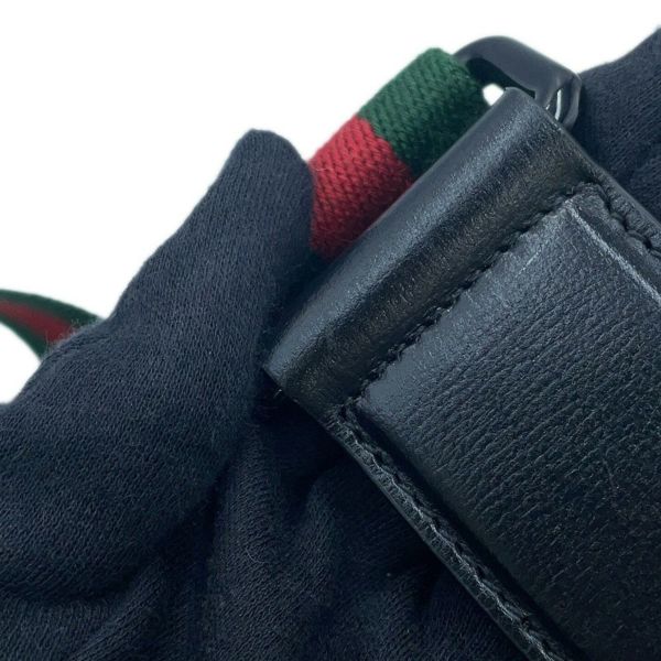 グッチ ショルダーバッグ ホースビット ミニ 1955 レザー 726863 GUCCI 2wayハンドバッグ 黒 アウトレット品