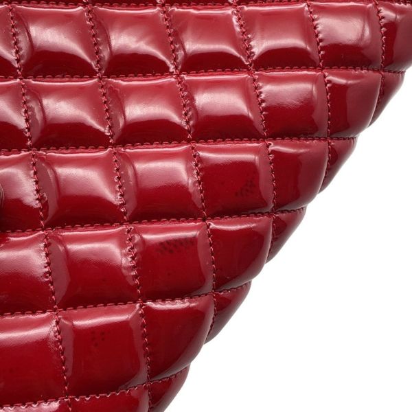 シャネル チェーンショルダーバッグ マドモアゼル ボーリングバッグ パテントレザー ココマーク A50556 CHANEL