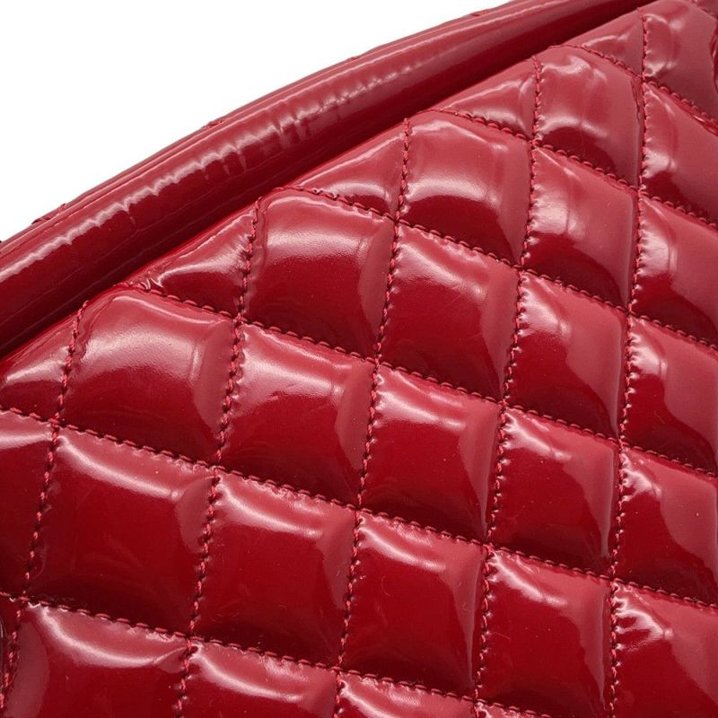 シャネル チェーンショルダーバッグ マドモアゼル ボーリングバッグ パテントレザー ココマーク A50556 CHANEL