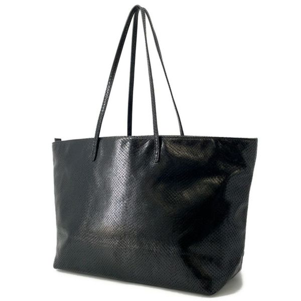 フェンディ トートバッグ パイソン型押しレザー 8BH185 FENDI 黒