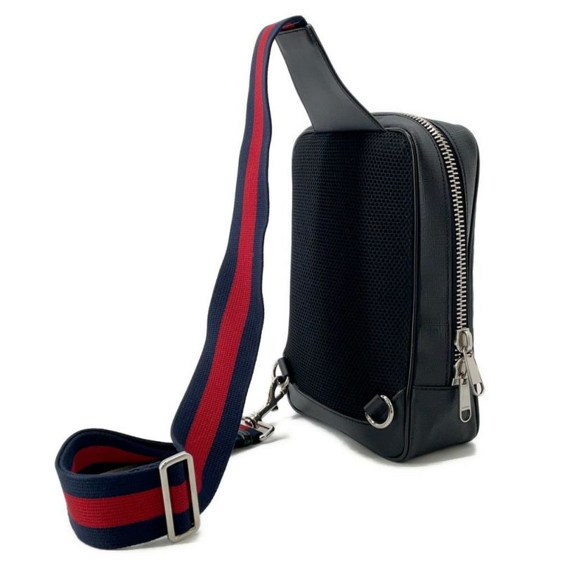 グッチ ボディバッグ GGスプリーム スリングバッグ 478325 GUCCI 黒 メンズ