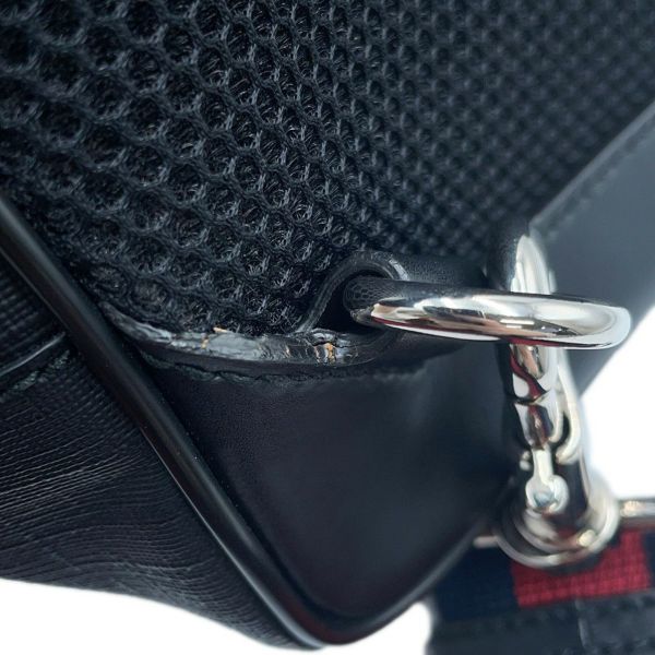 グッチ ボディバッグ GGスプリーム スリングバッグ 478325 GUCCI 黒 メンズ