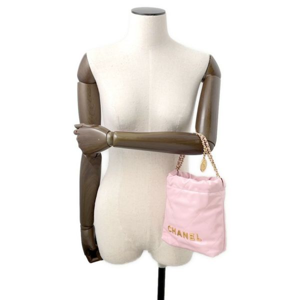 シャネル ハンドバッグ CHANEL 22 ミニ ココマーク シャイニーカーフレザー AS3980 CHANEL 2wayバッグ